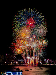 Fireworks sign of cristmas/ New Year eve and special festival.