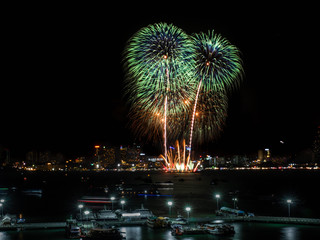 Fireworks sign of cristmas/ New Year eve and special festival.