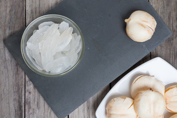 Peeled  Sweet and Fresh, Tropical Healthy Refreshment Fruit.