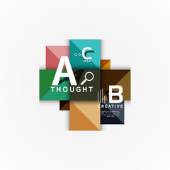 Paper option steps diagram infographic layout