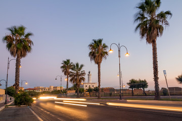 Fototapeta premium Sunset in Anzio, Italy
