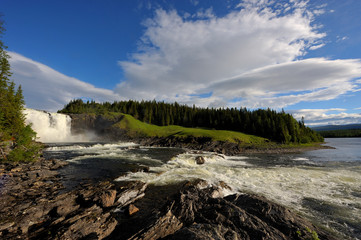 Tännforsen Wasserfall in Schweden