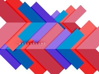 Multicolored abstract geometric shapes, geometry background for web banner