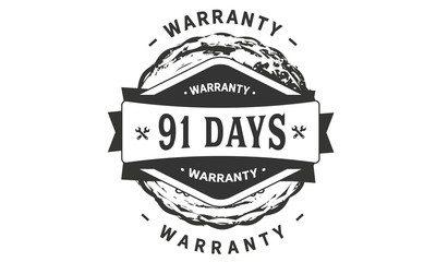 Obraz premium 91 days warranty icon stamp