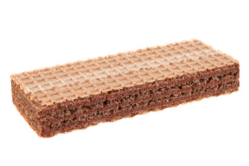 Brown wafers stick on white