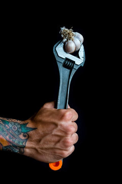 The garlic and the wrench.