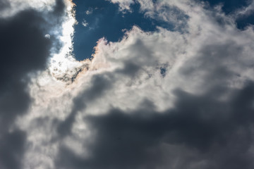 Cloudscape on blue sky