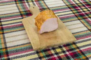 Cutting smoked filet