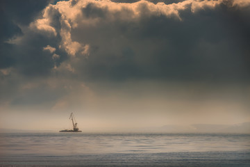 Opening of the shipping season.About a fearless ship.