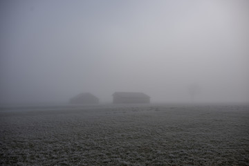Hütte im Nebel 