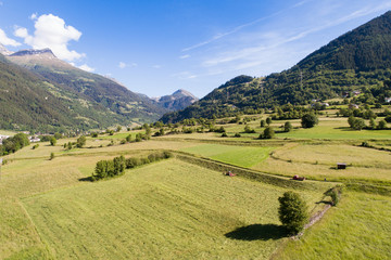 Agriculture and fields in Val Poschiavo