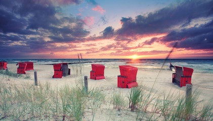 Strandkörbe am Strand
