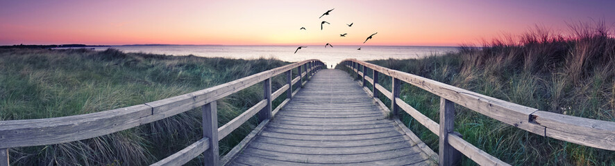 Fototapety  romantyczna panorama plaży