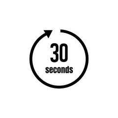 Clock , timer (time passage) icon / 30 seconds