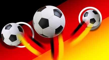 Naklejka premium Fussball 3 Stück Tor Deutschland