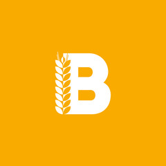 Vector Logo Letter B Bakery
