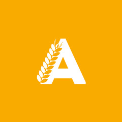 Vector Logo Letter A Bakery