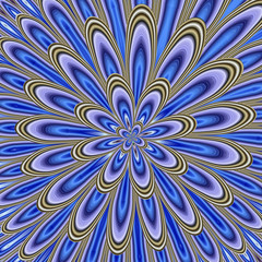 abstrakt floral mandala design grafik blau