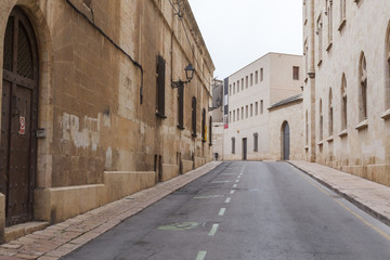 Fototapeta na wymiar Monumental buildings in historic center of Tarragona,Catalonia.Spain.