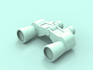 Pastel Binoculars 3D Render