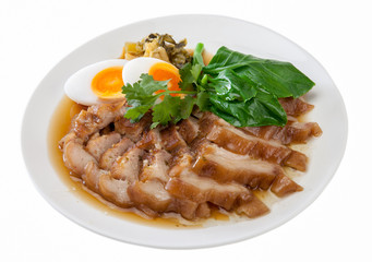 rice with pork leg
