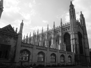Fototapeta na wymiar Beautiful University in Cambridge