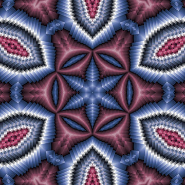 3d effekt - abstrakt farbgradient hexagonal muster