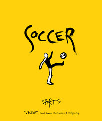 스포츠 포스터 / 손으로 그린 스포츠 그림