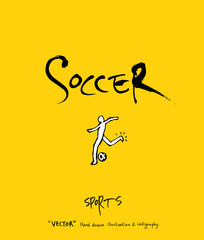 스포츠 포스터 / 손으로 그린 스포츠 그림