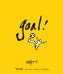 스포츠 포스터 / 손으로 그린 스포츠 그림