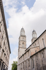 Zürich, Grossmünster, Kirche, Altstadt, Stadt, Zwingliplatz, Niederdorf, Limmatquai, Limmat,...