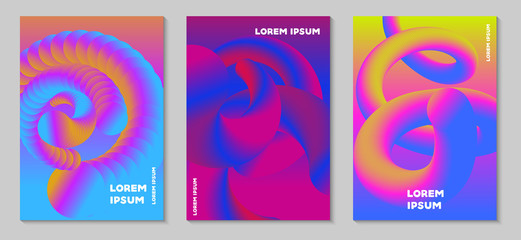 modern abstract colorful cover set. 