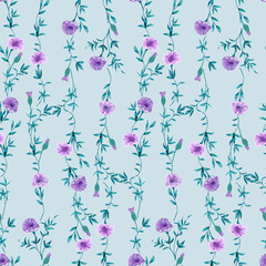 background with flowers and leaves