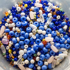 Multi-colored beads.Abstract.