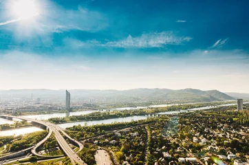 Tuinposter Panorama of the Danube © Przemyslaw Iciak