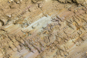 full frame abstract soil structure