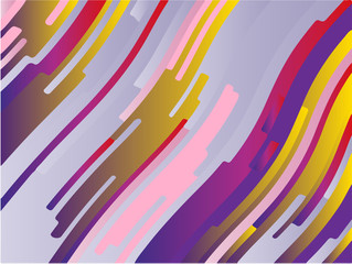 Light gradient background. Minimal design. Abstract pattern with wave lines. Pink-violet colorful striped background