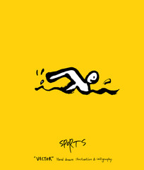 스포츠 포스터 / 손으로 그린 스포츠 그림