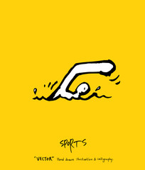 스포츠 포스터 / 손으로 그린 스포츠 그림