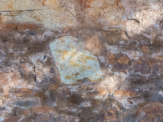 Old stone wall earthy tones landscape orientation