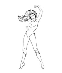 powerful superheroine