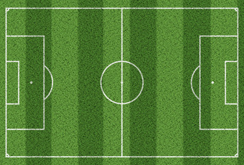 top view of grass soccer field background