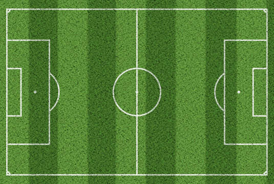 top view of grass soccer field background