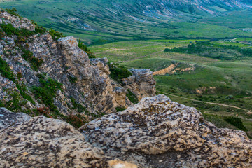 Green meadows and mountains