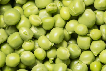green peas close up - macro photo