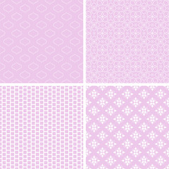 Chic different seamless patterns.
