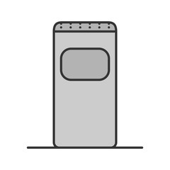 Garbage bin color icon