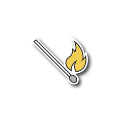 Burning matchstick patch