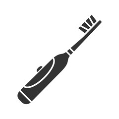 Electric toothbrush glyph icon