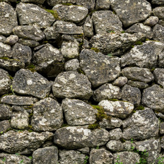 Square texture with natural stone wall 